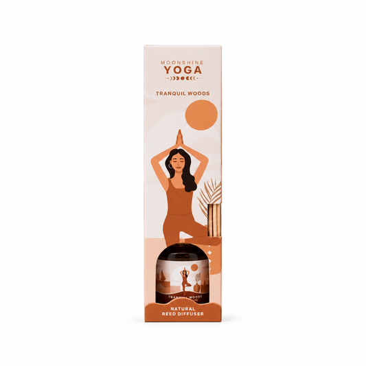 Difusor Song of India Moonshine Yoga Tranquil Woods en su empaque original