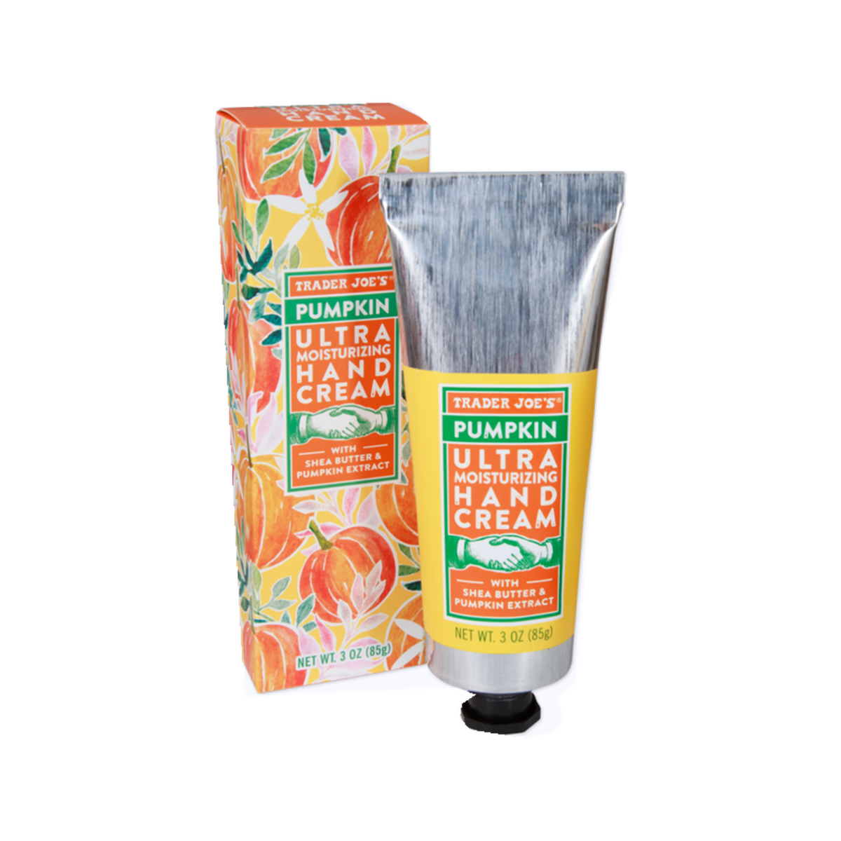 Trader Joe's Crema - Hand Cream Pumpkin 85g — fotografía del producto sobre fondo blanco.