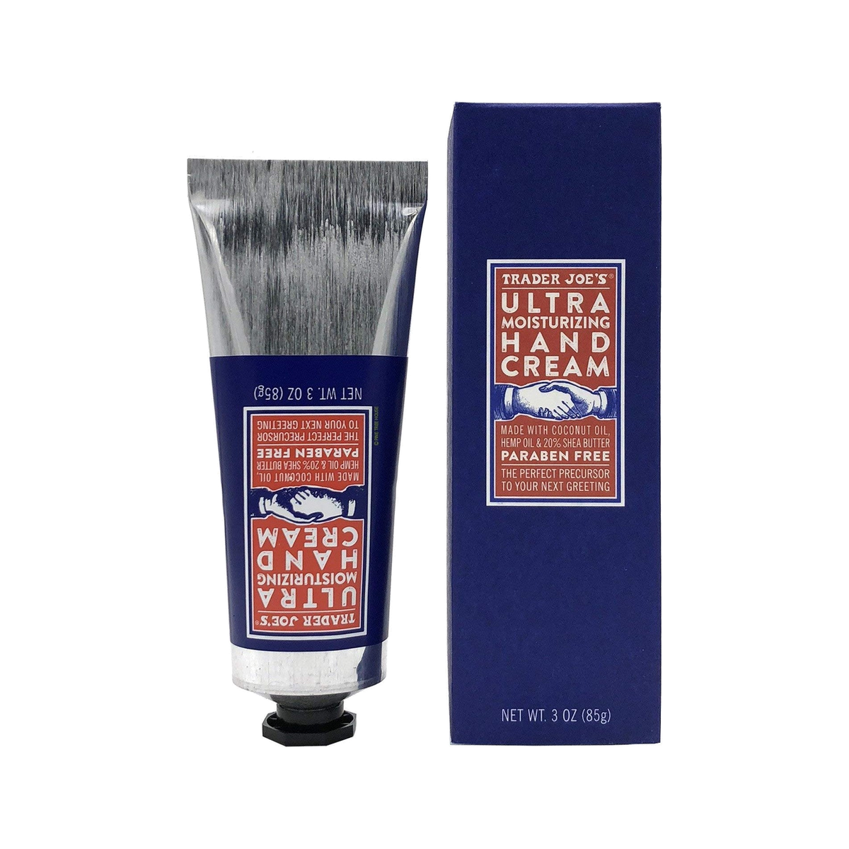 Trader Joe's Crema - Hand Cream Ultra 85g — fotografía del producto sobre fondo blanco.