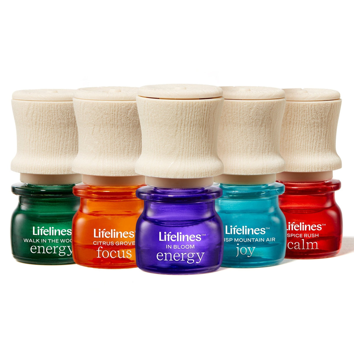 Set Lifelines de cinco mezclas aromáticas en frascos de 3 ml