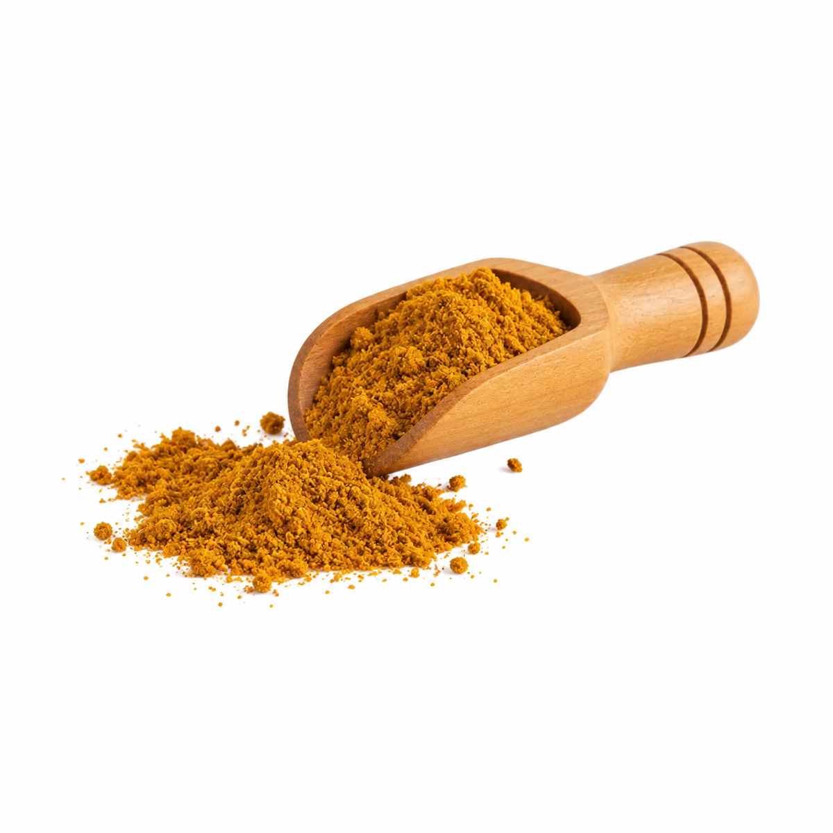 Curry Madras en cucharita de madera