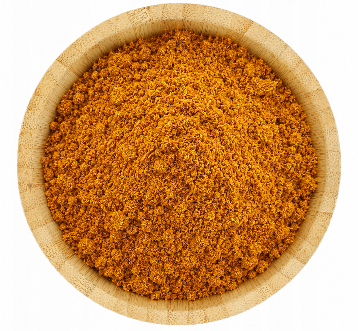 Curry Madras en tazón de bambú