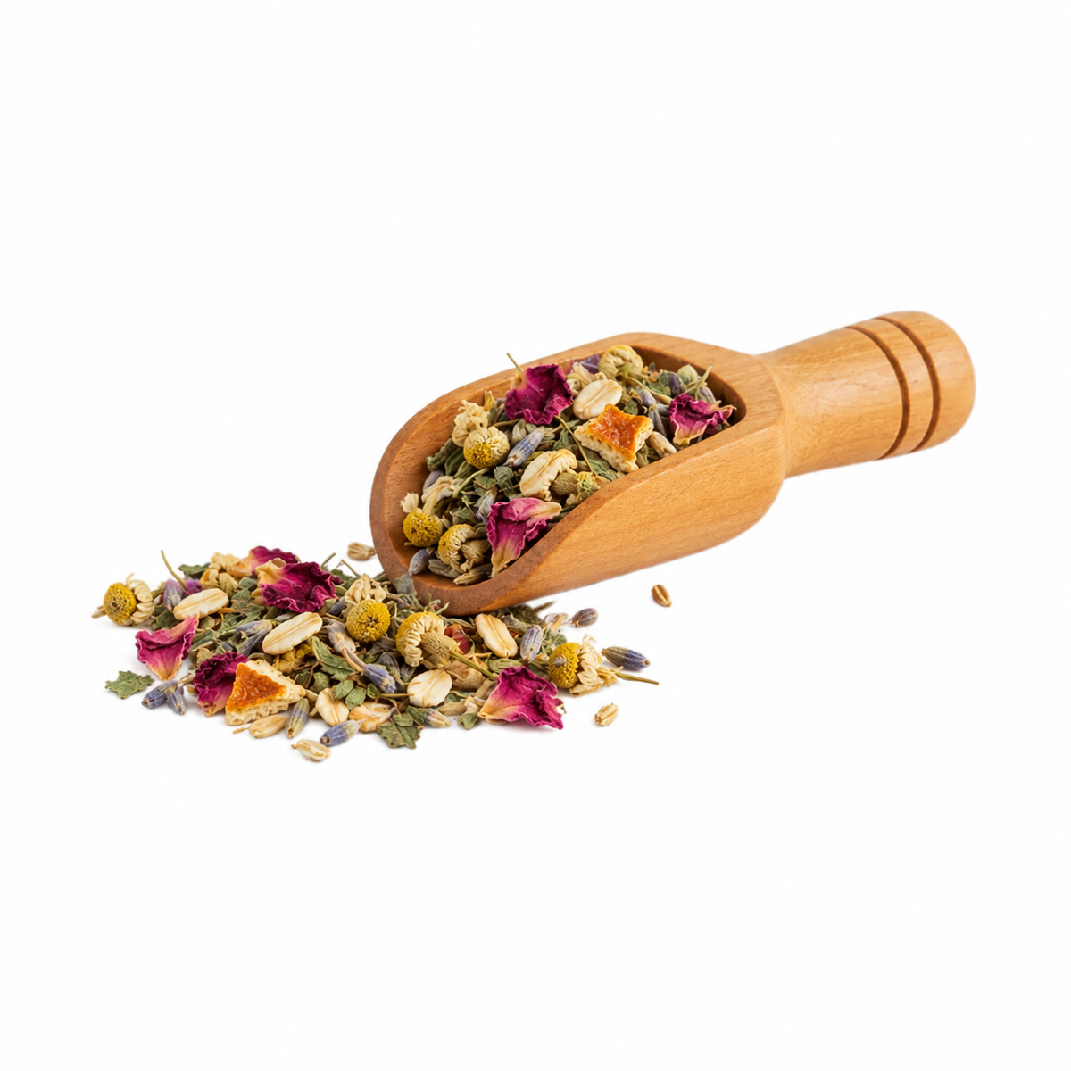 Feeling Good Flower Tea en cucharita de madera