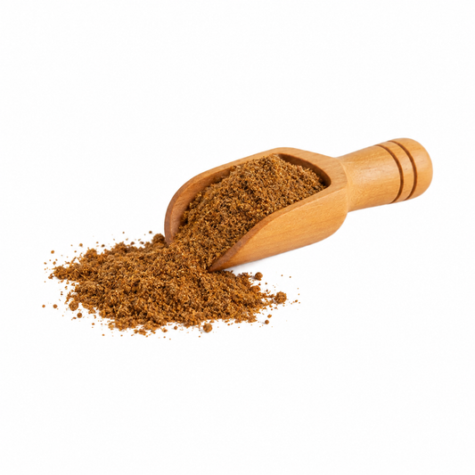 Garam Masala en cucharita de madera