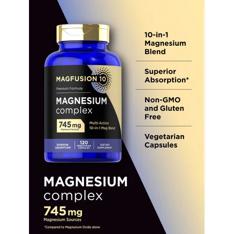 Carlyle - Magfusion-10 745mg | 120 Capsules