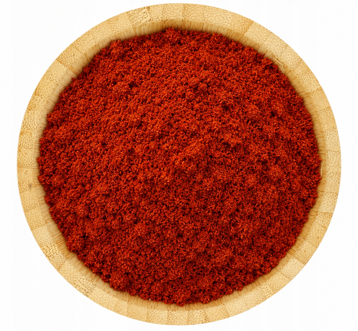 Paprika ahumada en tazón de bambú