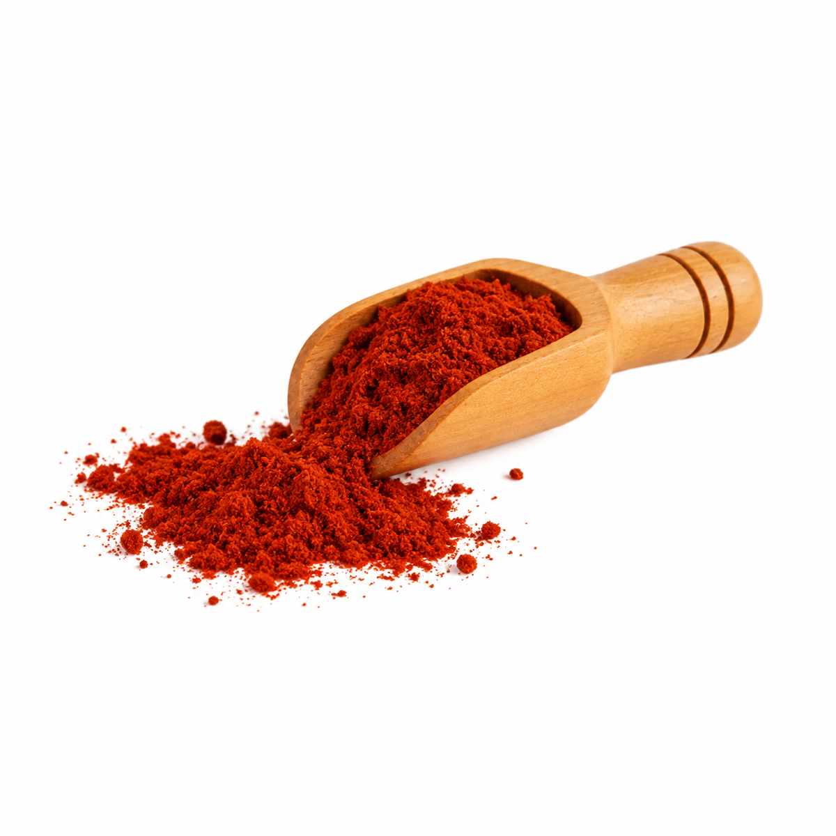 Paprika ahumada en cucharita de madera