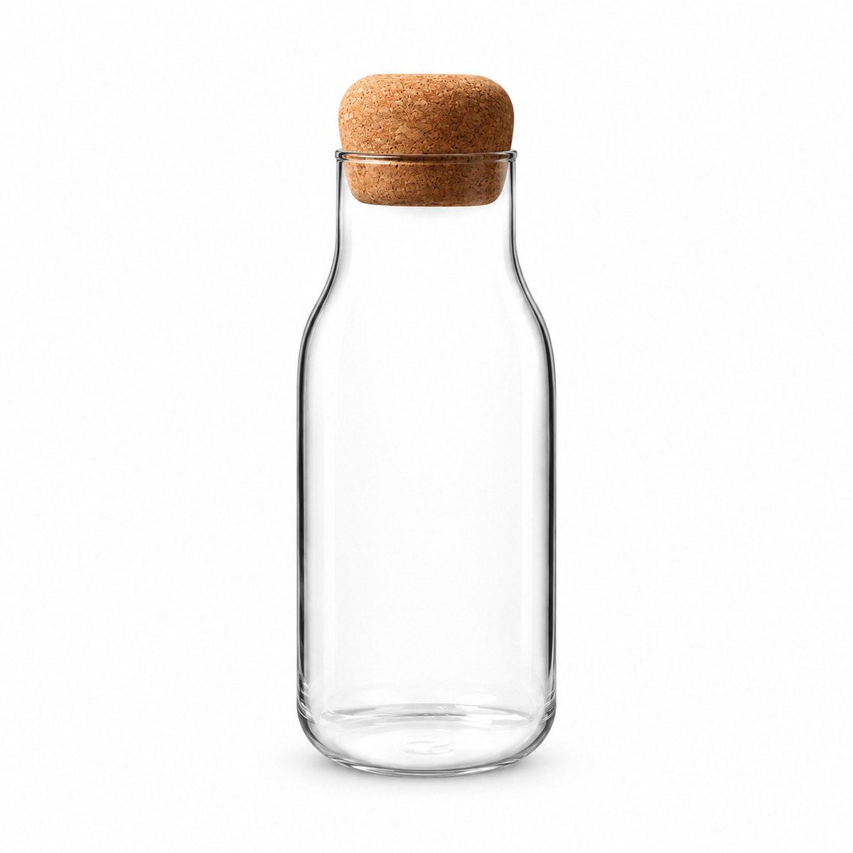 Botella de vidrio de 400 ml con tapón de corcho