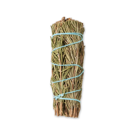 Rollo de Salvia y Romero sobre fondo blanco