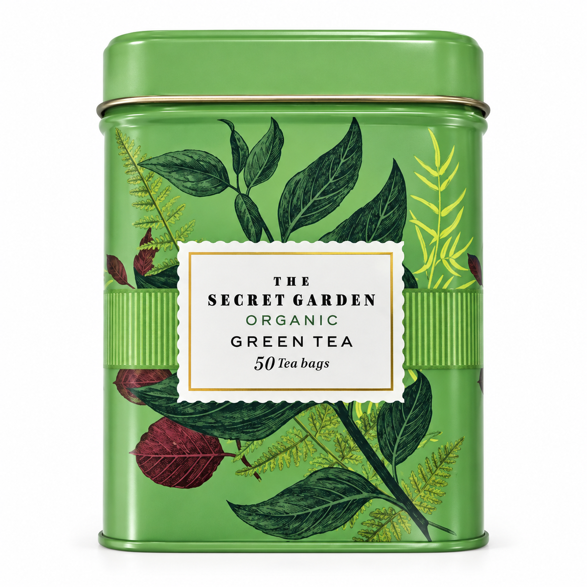 The Secret Garden Organic Green Tea — lata de 50 bolsitas