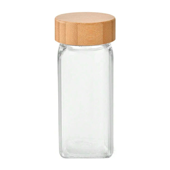 Especiero Vidrio Tapa Bamboo 120ml