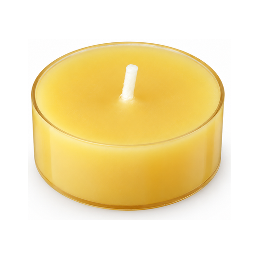 Velita de Cera de Abeja — fondo blanco, encuadre uniforme