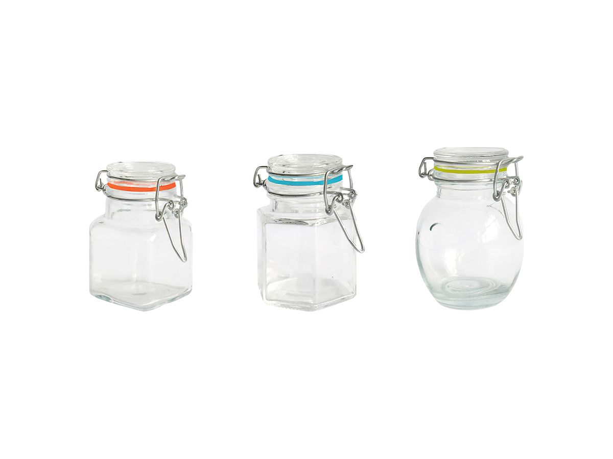 Recipiente Vidrio Unidad  "Colores" Venta Individual 100ml