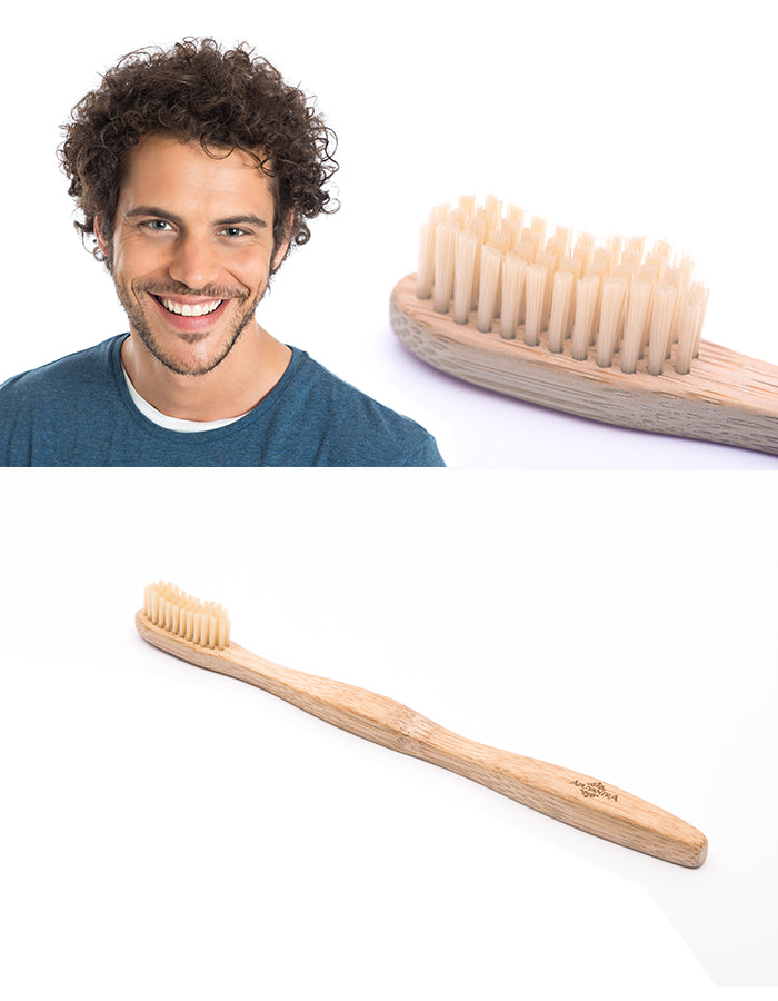 Eco Cepillo de Bambu 100% Biodegradables Cerdas Suaves Colores Unidad