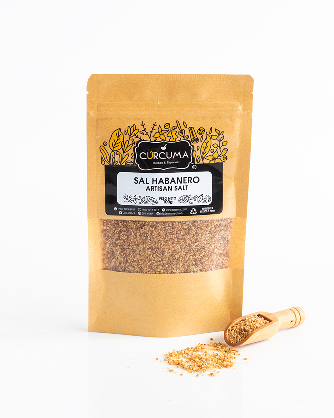 Sal Marina Chile Habanero - Habanero Pepper Sea Salt