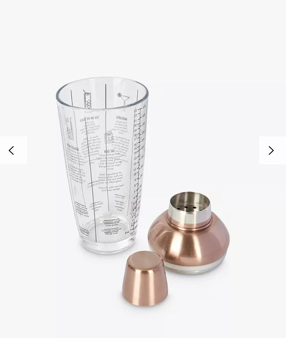 BLKSMITH Shaker Vidrio- Cobre