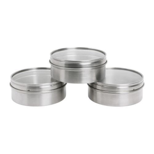 Especieros Ikea 3 Unidades - Grundtal 6oz Magnéticos