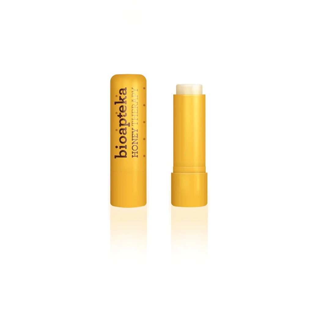 Bioapteka Lip Balm - Honey Therapy: Cera de abeja, manteca de cacao y vitamina E