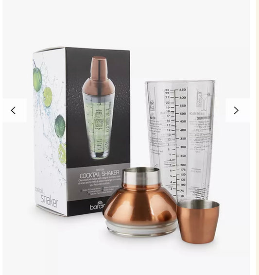 BLKSMITH Shaker Vidrio- Cobre